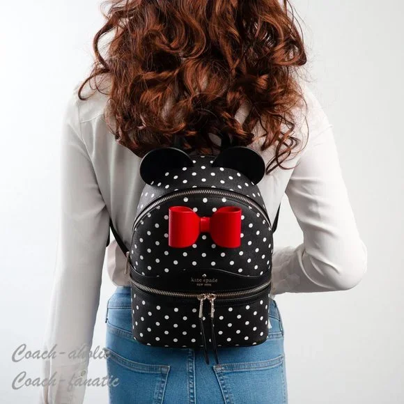 Kate Spade Disney X Kate Spade New York Minnie Dome Backpack Black Multi red NWT Kate Spade New York Disney X Kate Spade New York Minnie Dome  main image 4